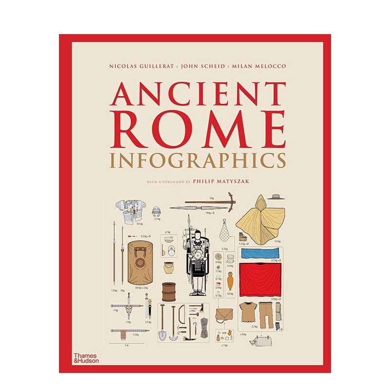 【预售】古罗马:信息图表 ancient rome: infographics 人文历史 t&h