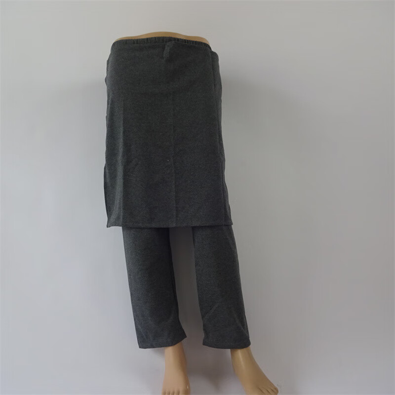 瘫痪老人开裆裤 夏季老年纯棉透气男女卧床病人长裤成人开档睡裤瘫痪