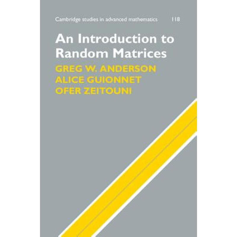 预订 Introduction to Random Matrices: - An Introd...