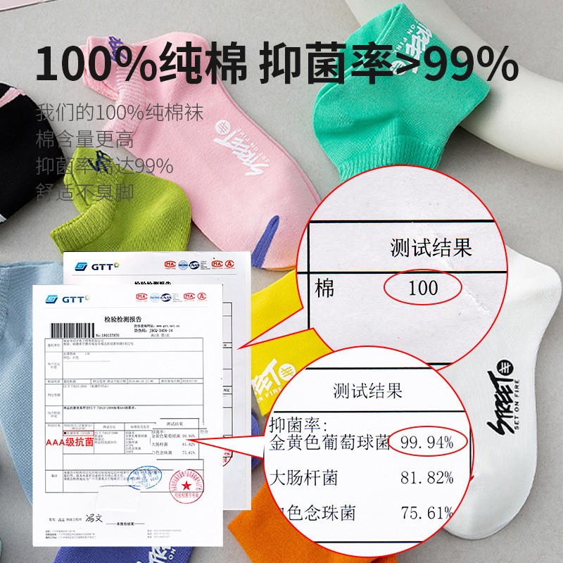 本曲袜子女士短袜纯棉短款防臭运动低帮潮船袜春夏季薄款女生袜i子 3221短袜女-混色5双装 均码