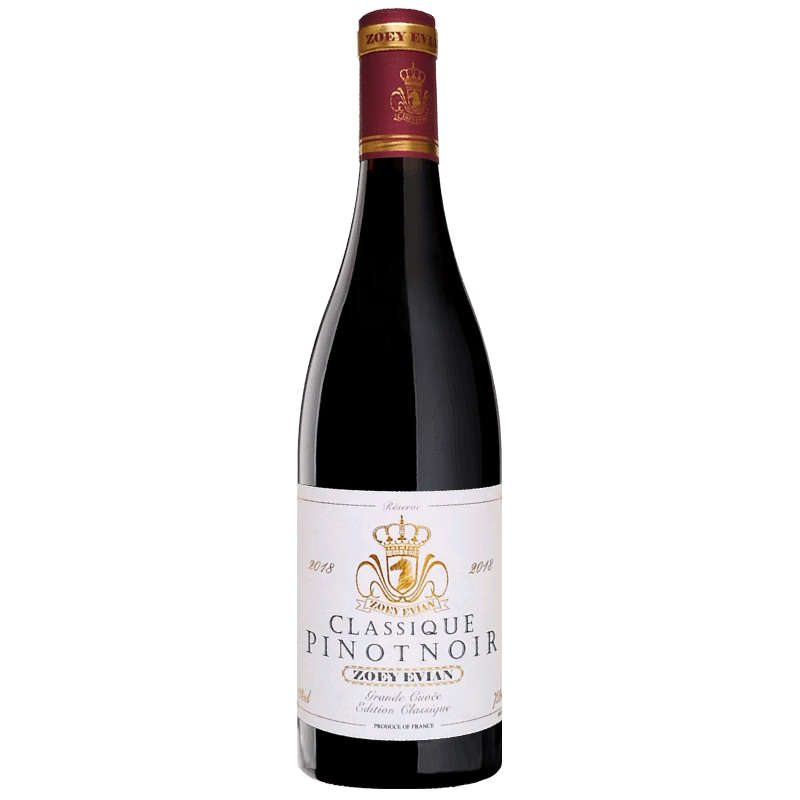 洲影酒庄勃艮第酒庄法国原瓶进口红酒 干红葡萄酒13度送礼 【六支整箱】黑皮诺干红-2018年