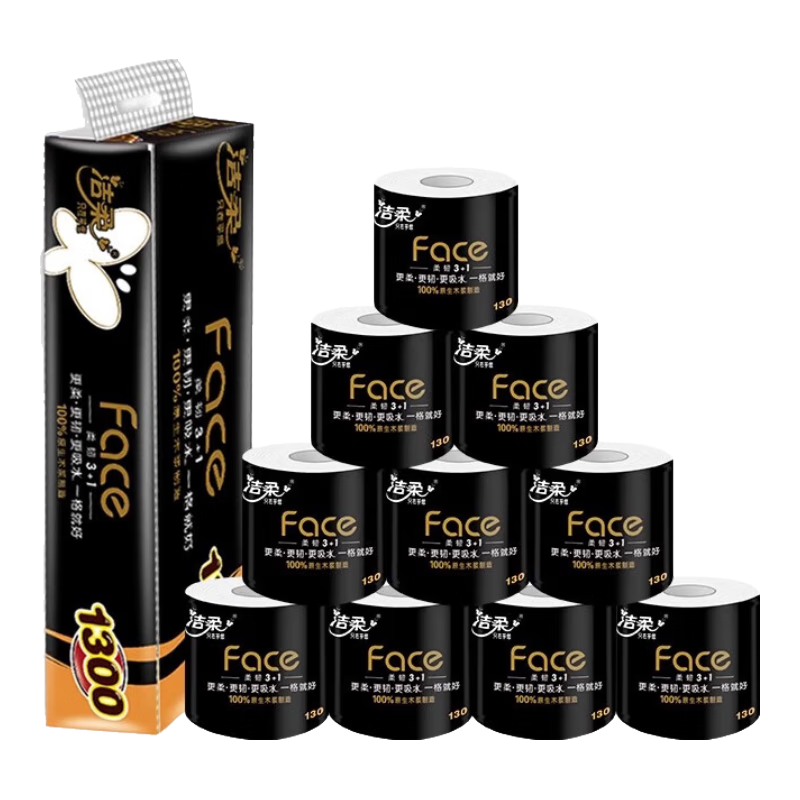 �����ֽ4��Ӻ�Face��о��ֽ130����������ֽ��ֽ��ͥװ��ʪˮ 4�� 130g/��*10�� 18.9Ԫ