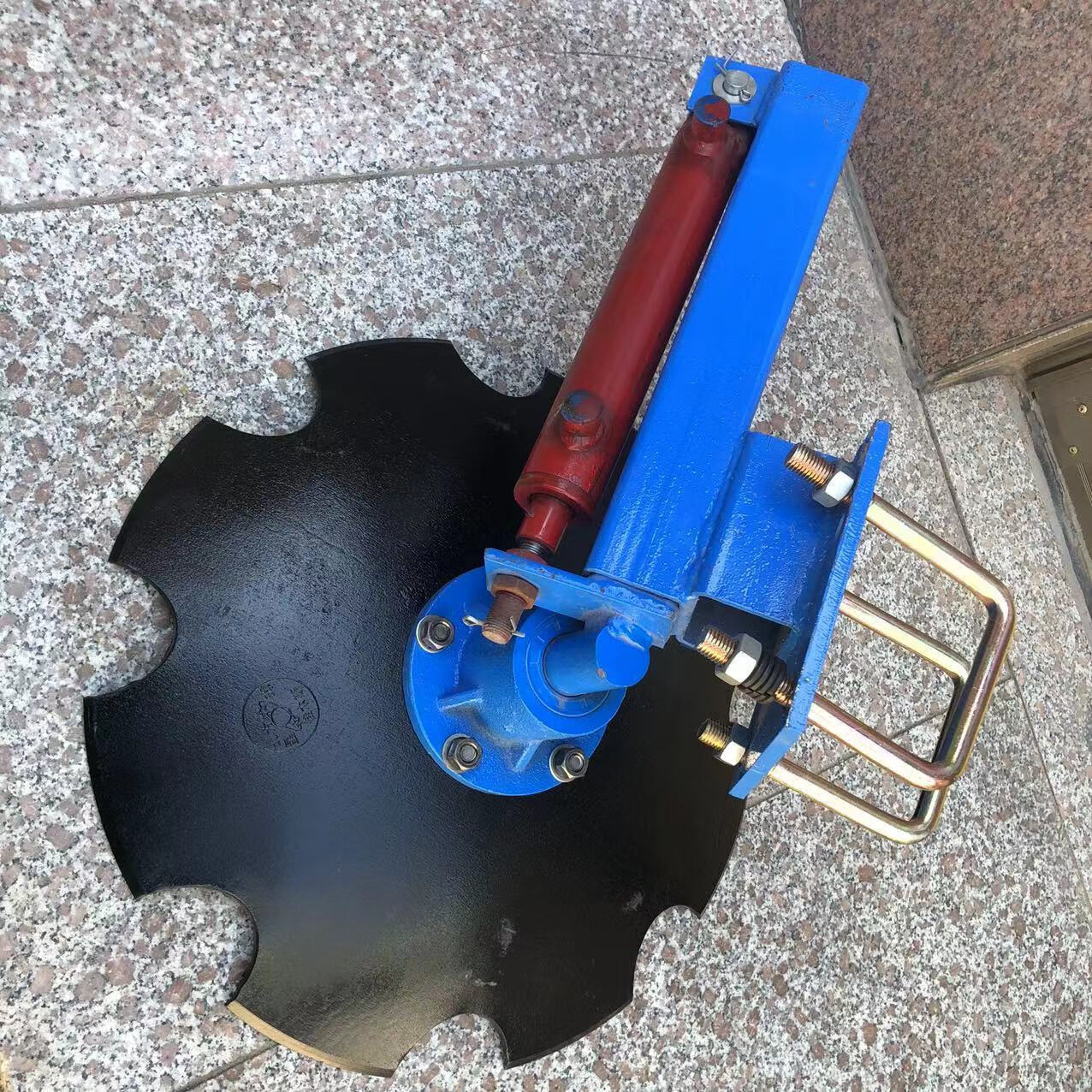 逐月旋耕机液压扶背犁改装液压调节圆盘起垄器拖拉机打梗器扶梗 450耙