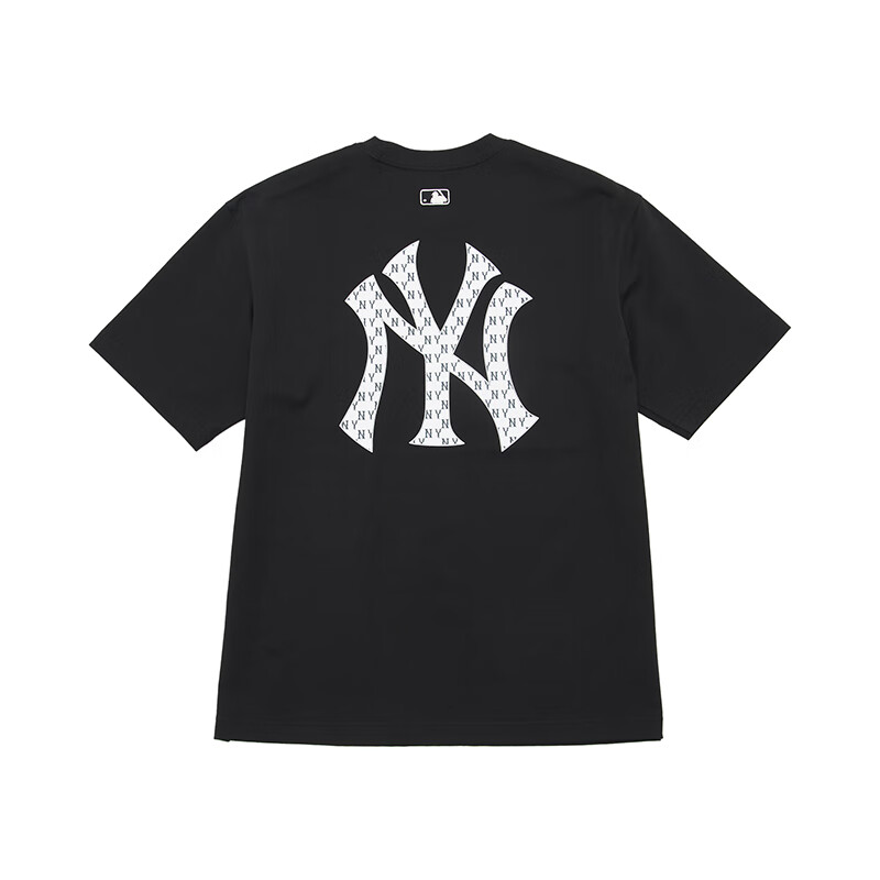 mlb男女情侣老花系列运动t恤大logo休闲短袖24夏季新款tsm03 纽约洋基