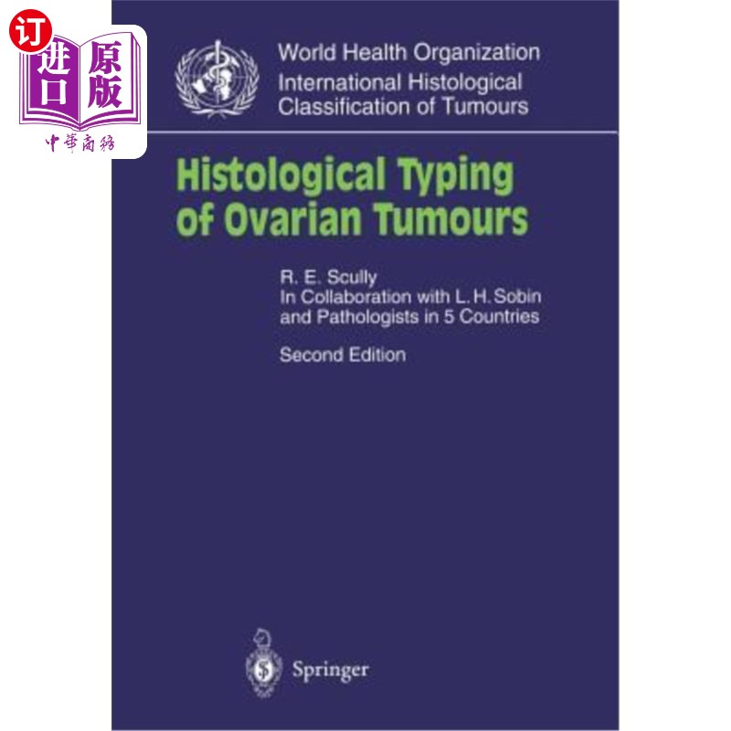 海外直订医药图书histological typing of ovarian tumours 卵巢肿瘤