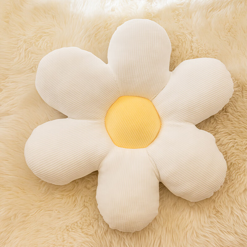 小清新花瓣抱枕花朵床头靠枕客厅沙发靠垫太阳花民宿飘窗坐垫 六瓣花