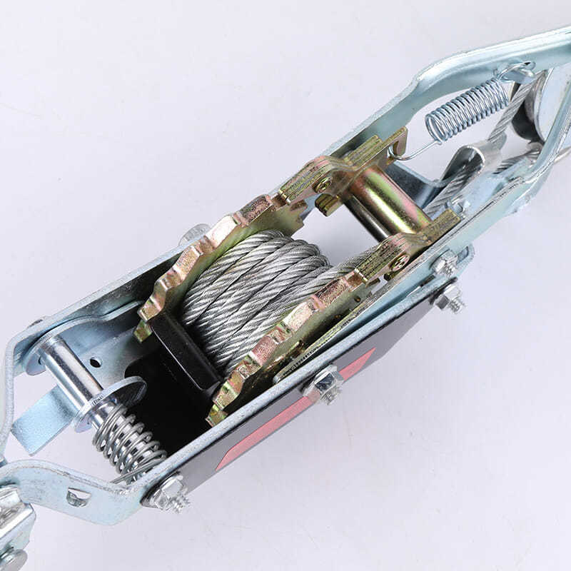 钢丝绳双钩紧线器棘轮1吨2吨手摇拉紧器电力紧绳器收紧工具 1t普通紧