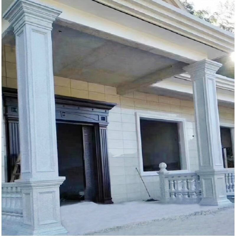 罗马柱模具欧式别墅大门条纹带槽四方型水泥柱子建筑模板方柱模型