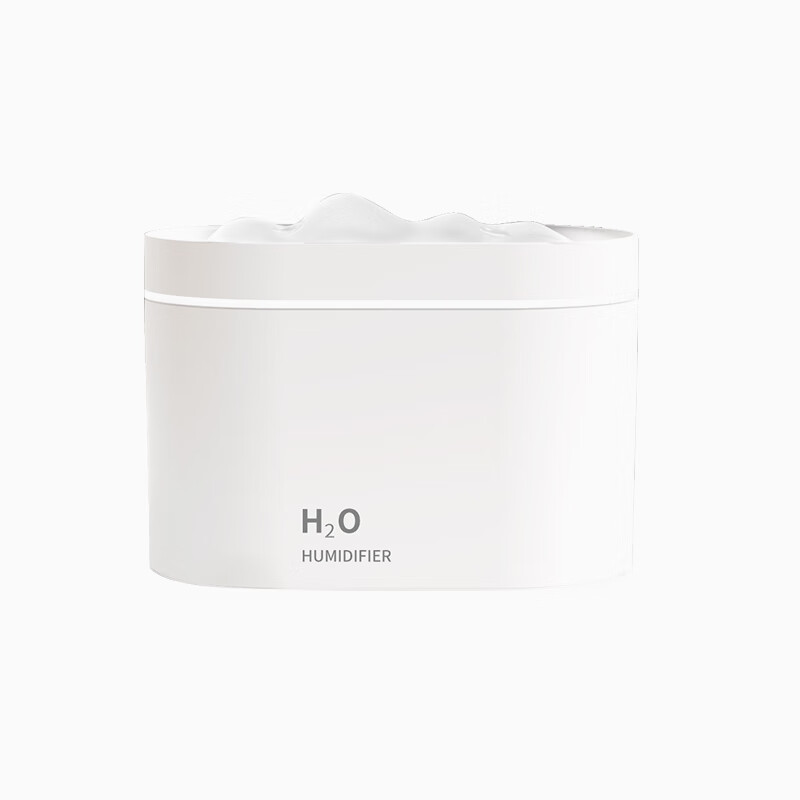 【420mL款发两只】Hulker加湿器 卧室迷你家用办公室桌面车载静音上加水小型usb空气加湿器 【白色充电款】升级双喷/无线加湿/800ml大容量