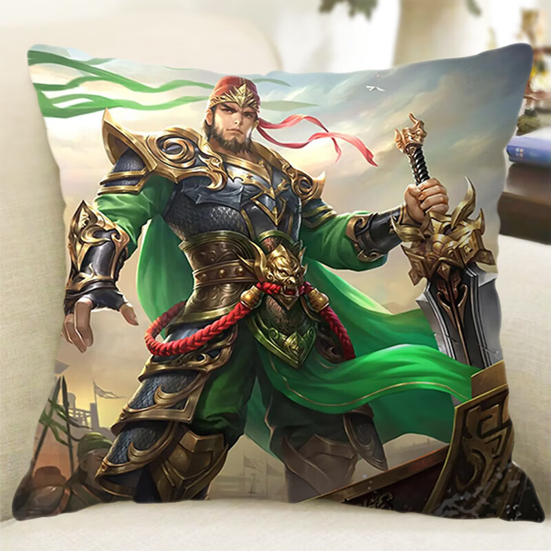 卓狮三国杀周边武将神甘宁界徐盛抱枕恶搞定制diy双面靠枕头玩偶礼物