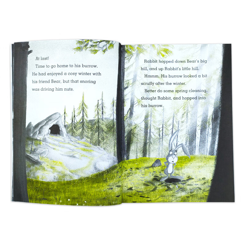 英文原版 胖熊与瘦兔5册盒装 Rabbit and Bear 兔子和熊 儿童英语绘本故事书 Julian Gough 友谊主题桥梁书 胖熊与瘦兔5册盒装