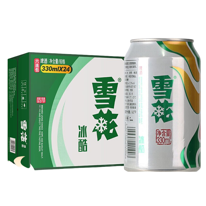 SNOWBEER/ѩ�� ����9�� ��ơ ��װơ�� 330ml* 24�� 42Ԫ
