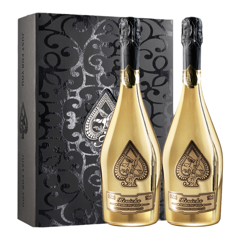 克维克斯(kevicks)起泡酒气泡酒女士微醺果酒汽泡酒伴手礼 750ml*2 双