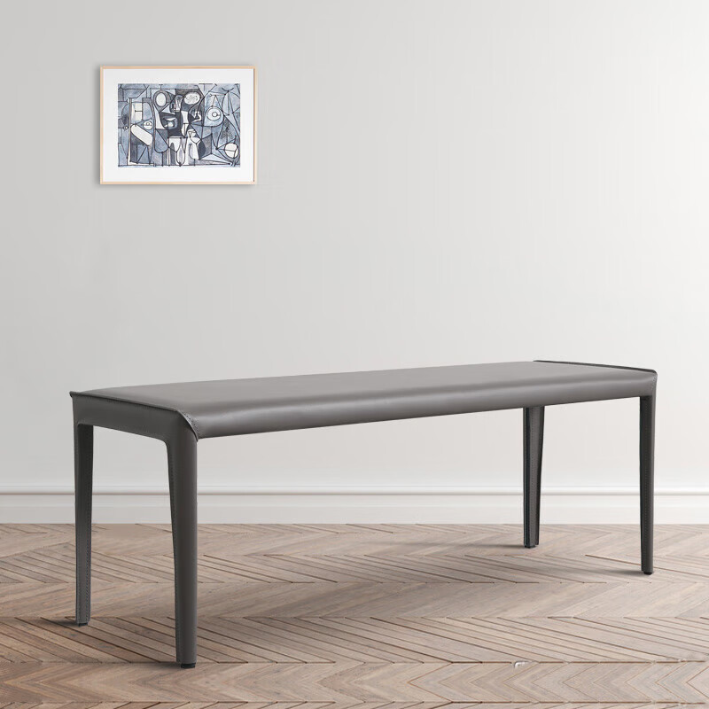 丘林瑟意式马鞍皮长凳轻奢长条床榻床边凳条凳简约搁置衣凳子卧室床尾