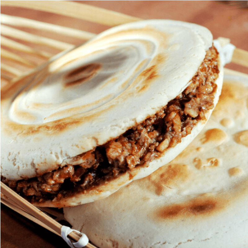 陕西特产潼关腊汁肉夹馍 擀面皮凉皮搭档肉夹馍饼胚方便速食 西安特产