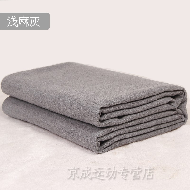 瑜伽毯辅助毯瑜伽辅具休息术毛毯冥想毯铺巾防滑坐毯 加厚浅麻灰