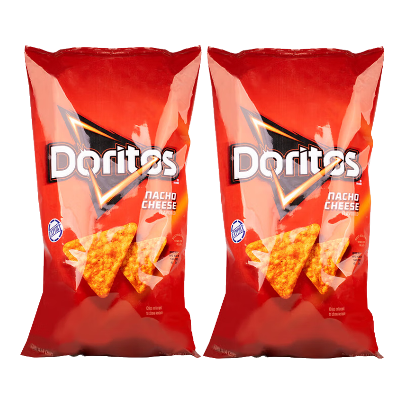 多力多滋（Doritos）奶酪味浓郁芝士玉米片453.6g*2家庭装美国进口休闲零食礼品