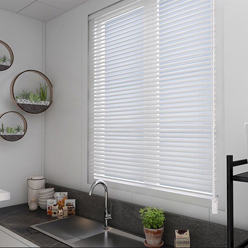 酌秀简易窗帘百叶窗帘卷帘全遮光遮阳升降免打孔安装厨房卫生间卷拉式