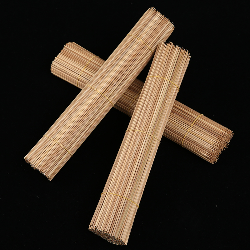 日顿冰糖葫芦签子套装烧烤竹签*30cm碳化签黑签串串油炸串小肉串