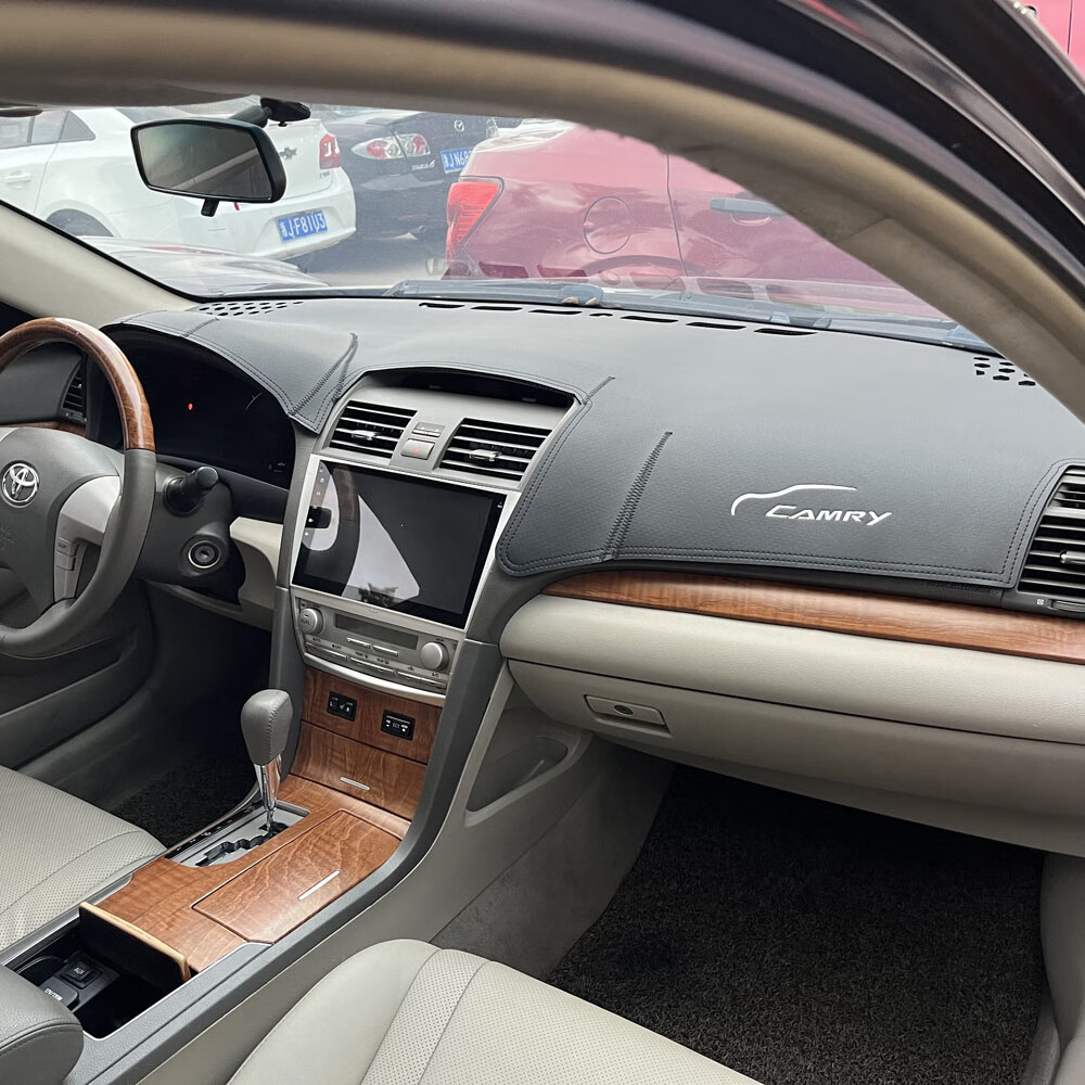 醉米06-11年6代凯美瑞仪表台垫避光垫皮革遮光防晒隔热工作台前台皮垫