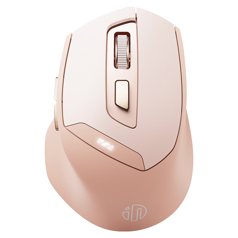 英菲克（INPHIC）DR8无线蓝牙鼠标可充电式三模人体工学办公静音女生适用于笔记本电脑ipad平板 无线蓝牙三模女生鼠标高颜值舒适手感 DR8奶茶色
