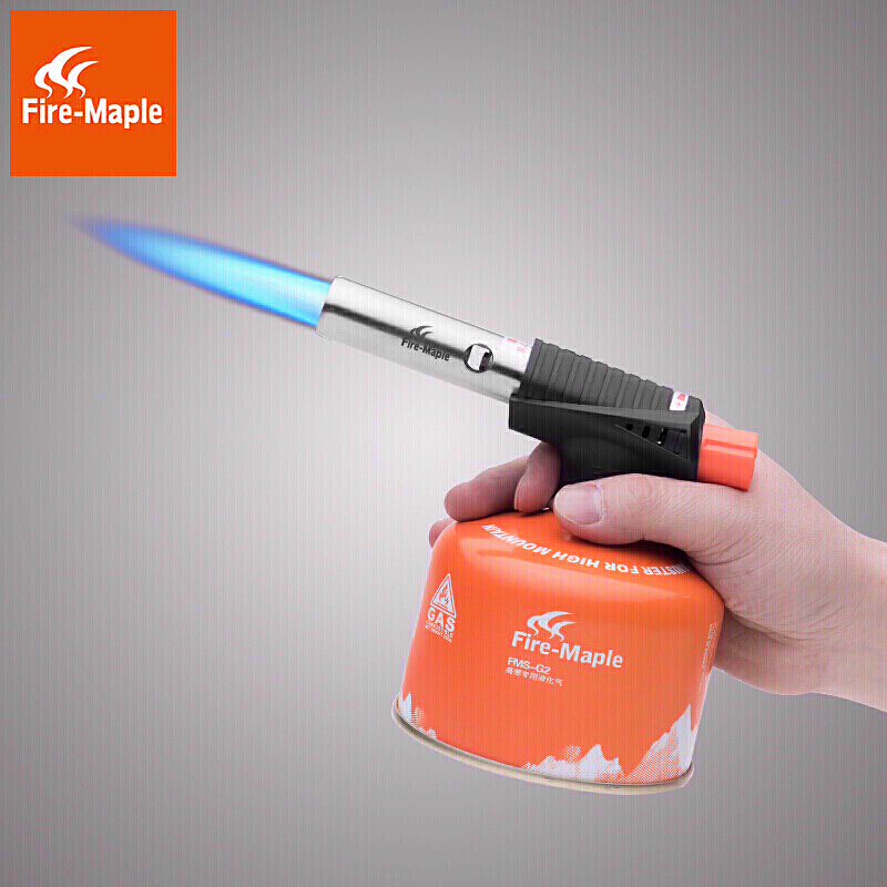 火枫（FIRE-MAPLE）360°蓝焰喷枪 高温便携式户外点炭高山喷枪扁气罐气喷枪野餐烧 °蓝焰喷枪