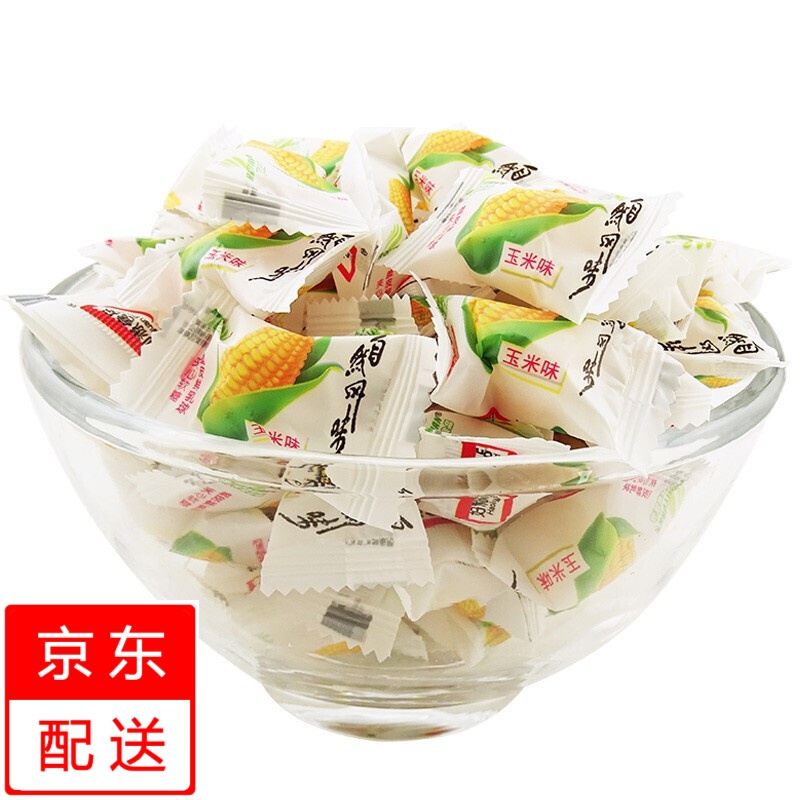 好利源食品（haoliyuan）好利源 500g （约110颗）装称 脆皮鲜乳球夹心软糖休闲零食 (玉米味)