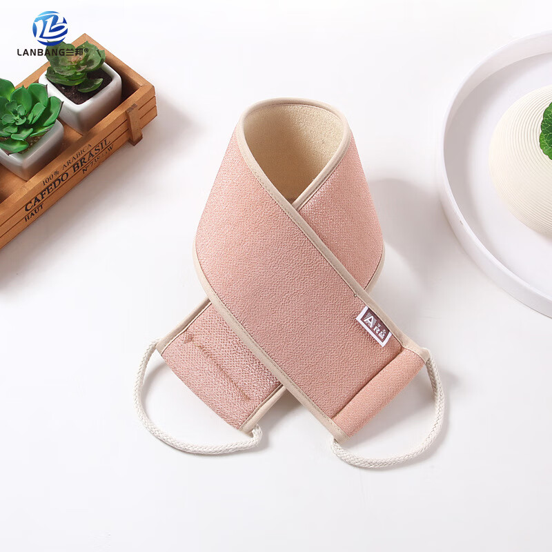 洗澡搓背长条 家用男女搓泥去污洗浴沐浴用品 洗澡巾搓澡巾拉背条 白色