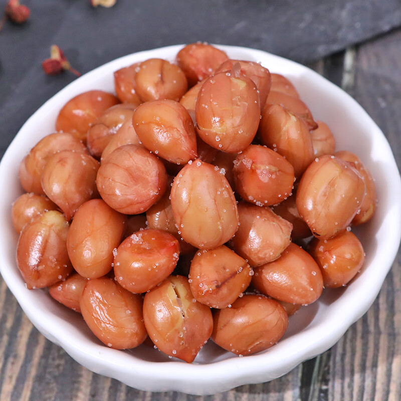 xywlkj熟红皮花生香酥油炸花生米袋装咸味原味5斤装餐饮商用下酒菜