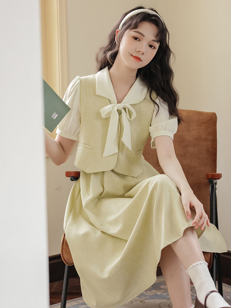 歌珀尼中小学教师装女装教资面试服装穿搭夏季小个子正式场合连衣裙子