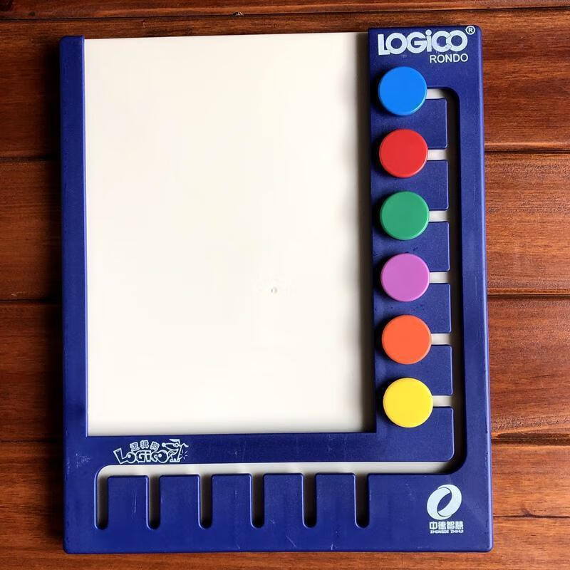 逻辑狗10钮6钮操作板十钮六纽模板适用家庭版益智玩具(不含教材 六钮模板不含教材默认