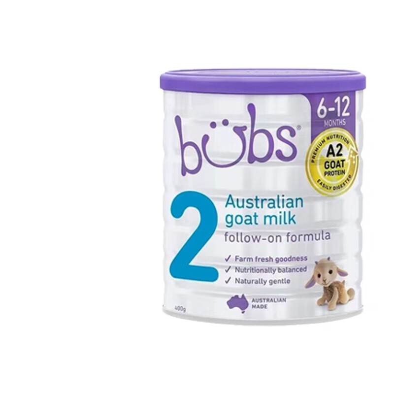 Bubs【效期至24年5月】澳洲BUBS婴幼儿配方羊奶粉小罐装2段 400g 1罐 * 2段【6-12个月】