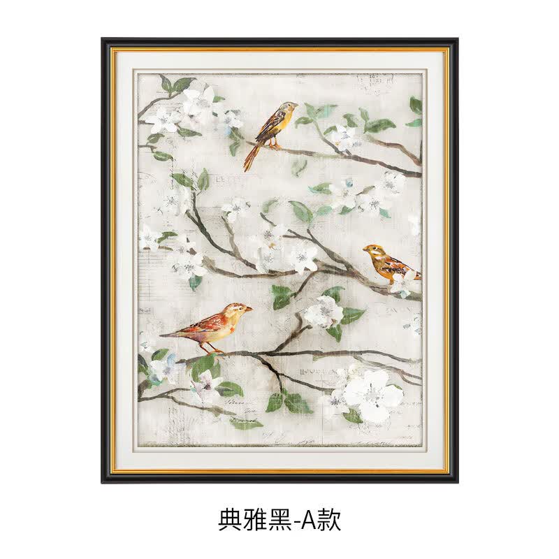 耘珺珥轻奢高档高端现代美式入户玄关过道简约装饰画竖版走廊尽头摆台