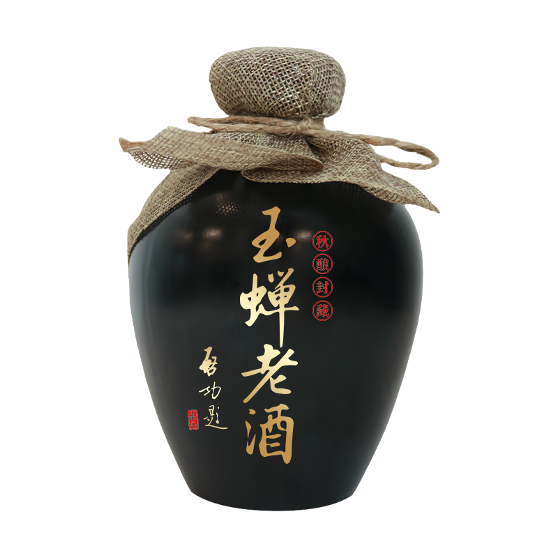 玉蝉老酒泸州玉蝉大曲 52度 浓香型白酒500ml高粱酒固态发酵纯粮柔和绵口 52度 500mL 1坛 秋酿封藏坛酒
