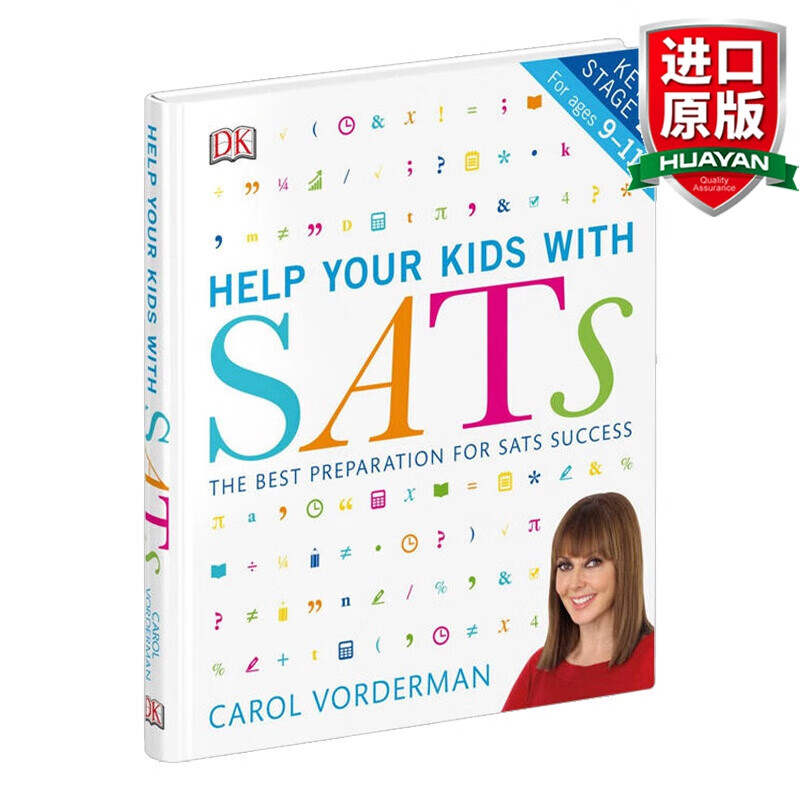 英文原版 儿童SATS考试辅导书 Help Your Kids With SATS 考试辅导学习指南 全英文版