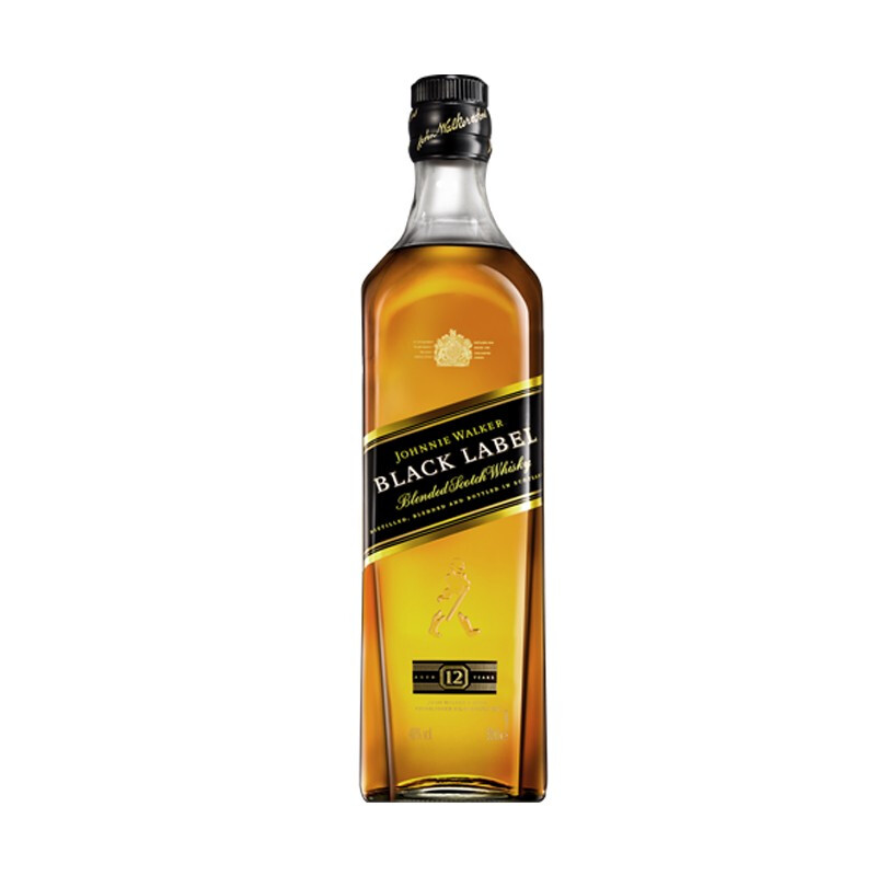 尊尼获加（Johnnie Walker）黑方 黑牌 12年 苏格兰 调和型 威士忌 洋酒 500ml（无盒）