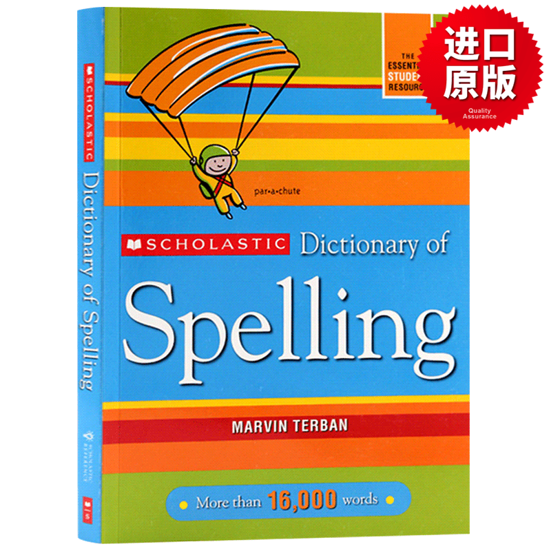 学乐英语拼写词典 Scholastic Dictionary of Spelling 英文原版字典词典 英文版进口工具书籍