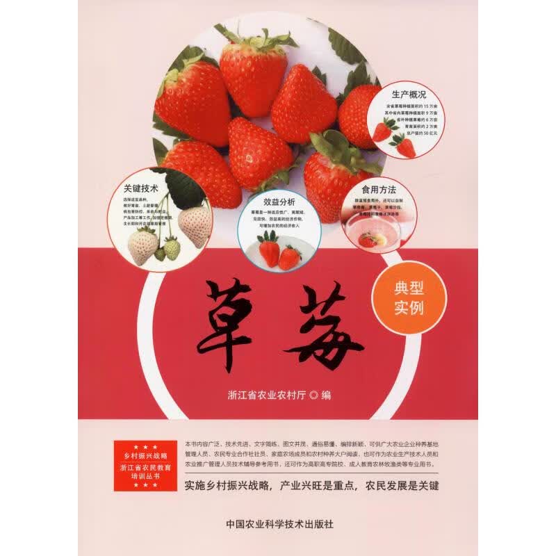 草莓 浙江省农业农村厅 编 书籍
