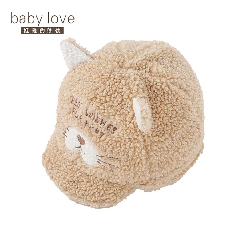 babylove宝宝春秋加绒保暖防风护耳帽婴儿立体耳朵可翻折可爱帽子 卡其色 52#（推荐头围50-54cm）怎么样,好用不?