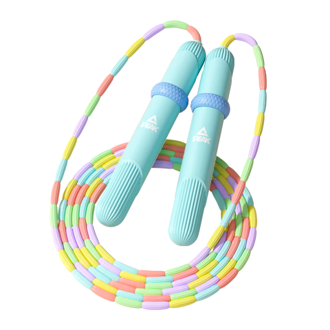 匹克竹节跳绳儿童小学生幼儿园3-5-6-12岁初学者考试训练沙专用式蓝色