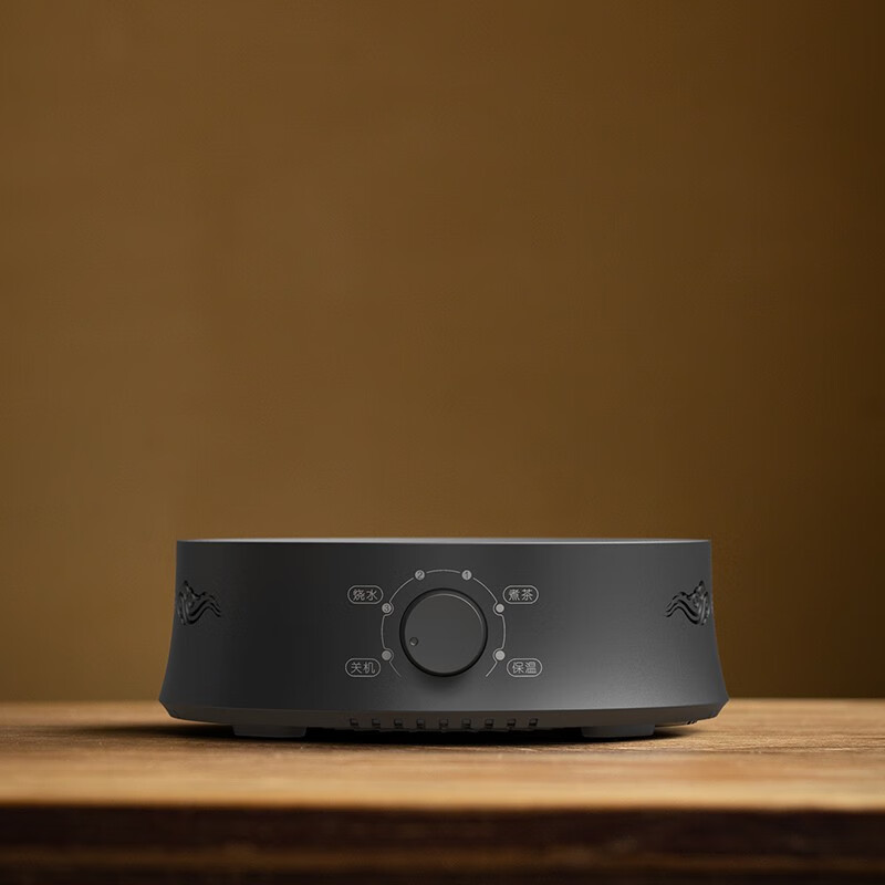 米厨（Micur）电陶炉煮茶炉烧水开自关机大功率1300W低辐射电陶炉家用煮咖啡摩卡壶围炉迷你小型款轻音V01 普通款-黑色单炉（无水开断电）