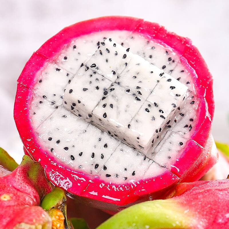 鲜福林越南白心火龙果 进口热带新鲜水果健康轻食 清甜爽滑净重4.5斤(单果300-400g)