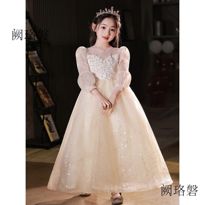阙珞磐花童小女孩礼服女童参加婚礼公主裙女大童小学生儿童主持人晚