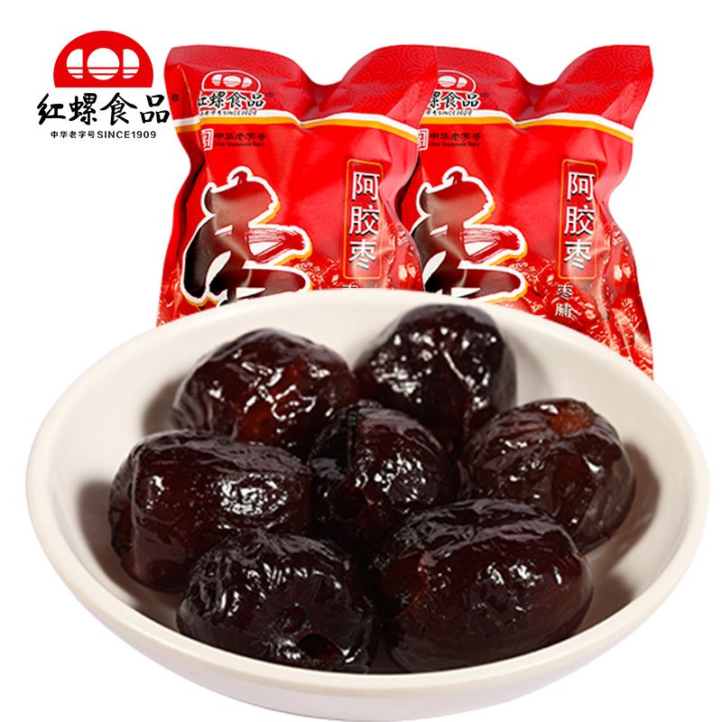 紅螺阿膠棗蜜棗金絲棗無核棗果干食品果脯蜜餞500g北京特產零食