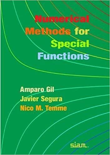 预订 numerical methods for special functions
