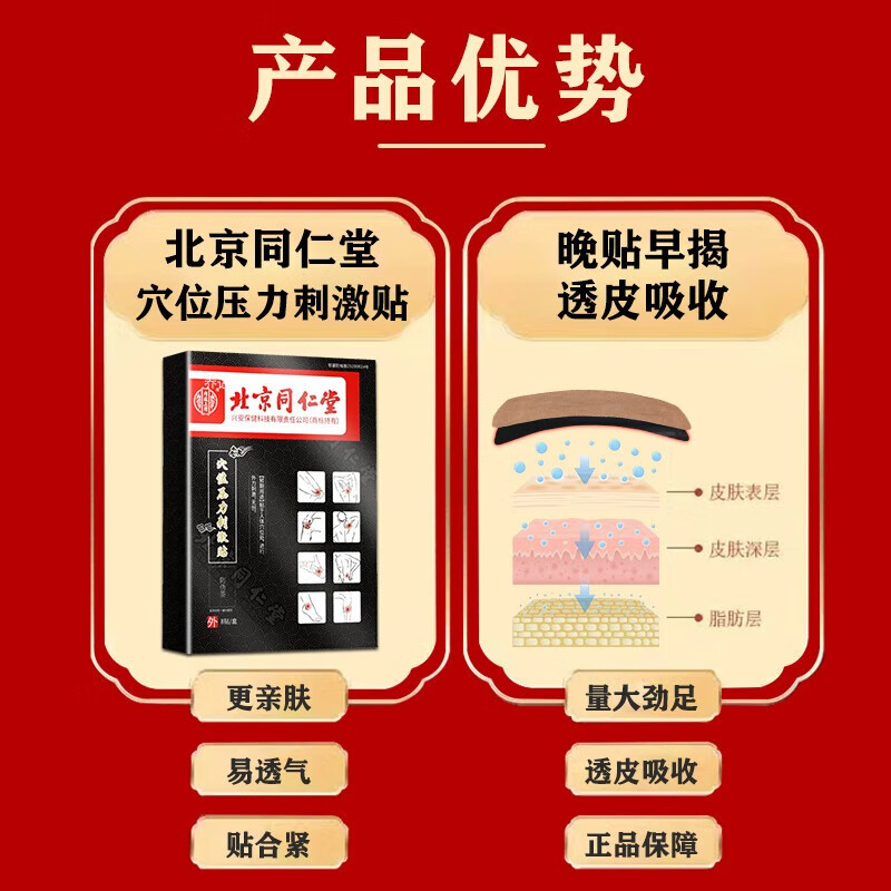 北京同仁堂跌打损伤专用贴膏药贴淤血肿痛脚踝扭伤消肿崴伤肌肉拉伤韧带拉伤软组织损伤贴膏贴脚踝热敷贴 买2送1【3盒装】