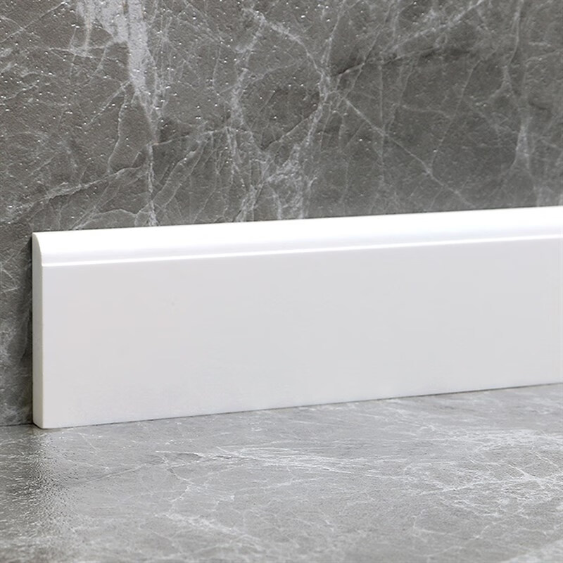 麦柏轻奢高端大理石踢脚线客厅石材灰色玉石地脚线通体瓷砖别墅8厘米