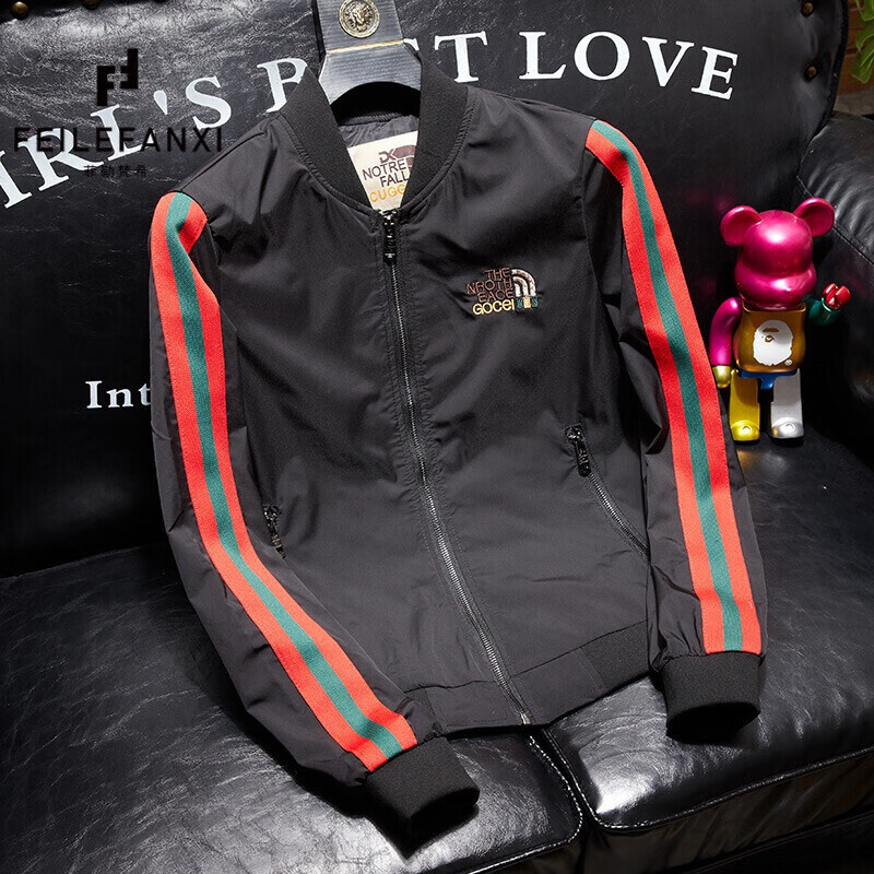 菲乐香港潮牌高端夹克男春秋薄款欧洲站酷奇潮流外穿刺绣轻奢棒球服