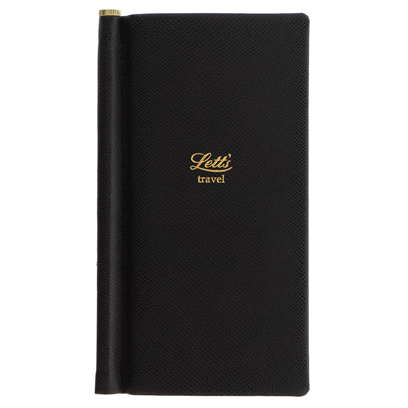 Filofax＆Letts聯(lián)名款英國進(jìn)口記事本Legacy傳統(tǒng)系列定頁筆記本Slim Pocket黑色細(xì)長口袋型旅行本090146