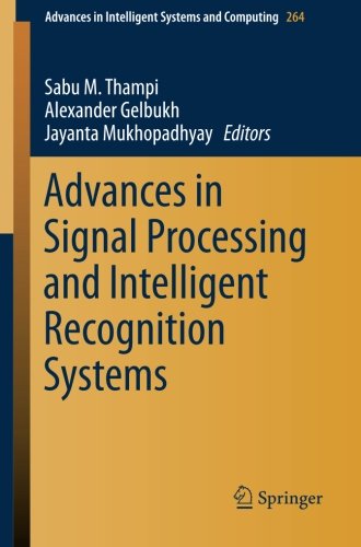 预订 Advances in Signal Processing and Intelligent Recognition Systems